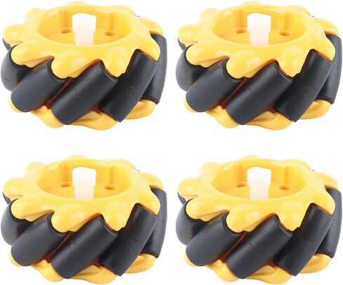 60mm Mecanum Wheel OmniDirectional Smart Robot Car Parts Accessories, DIY Toy Components, for TT Motors Smooth Running and Better Gripping Ability (2) in Saudi Arabia