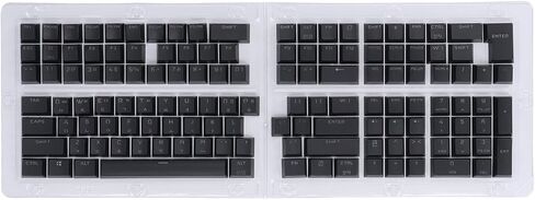 ZJchao 132 Key Korean Keycaps OEM Height Keycap Set for Mechanical Keyboards (Black) in Saudi Arabia
