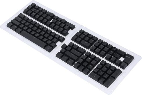 ZJchao 132 Key Korean Keycaps OEM Height Keycap Set for Mechanical Keyboards (Black) in Saudi Arabia