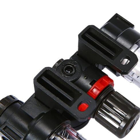 AC2000 Pressure Regulator Gauge 1/4" Air Compressor Filter Oil Moisture Separator for Water Filters Dehumidifie(AC2000-PC6-02) in Kuwait