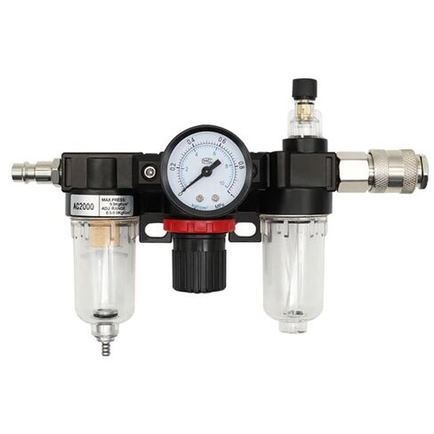 AC2000 Pressure Regulator Gauge 1/4" Air Compressor Filter Oil Moisture Separator for Water Filters Dehumidifie(AC2000-PC6-02) in Kuwait