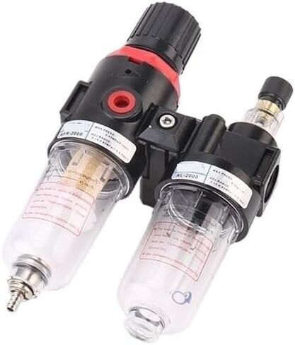 AFC2000 Air Compressor Treatment Unit Oil Water Separator Regulator FRL Combination Union Filter Airbrush Lubricator G1/4" Port(AFC-PC16-02) in Saudi Arabia