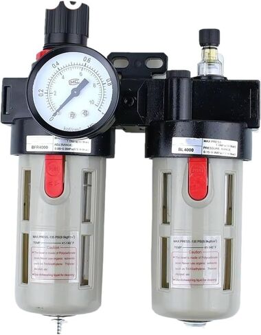 BFC2000 BFC3000 BFC4000 1/4 3/8 1/2 Air Compressor Oil Water Separator Filter Regulator Preparation Unit FRL Combination(BFC4000) in Saudi Arabia