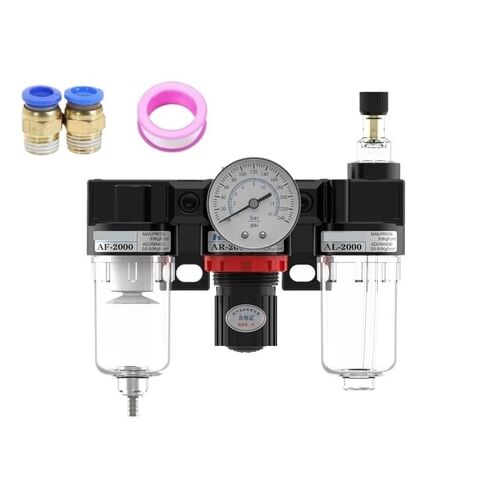 AC2000 مع تركيبات 1/4 "منظم الضغط مقياس ضاغط الهواء مرشح رطوبة زيت الرطوبة (AC2000 TPC10MM) in Saudi Arabia