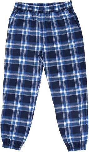 Burnside Unisex Flannel Jogger M Blue/White in Saudi Arabia