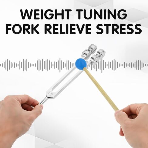 32 Hz 48 Hz 64 Hz and 128 Hz Otto Tuner Weighted Tuning Forks of 4 for stress alleviation, relaxation, with Handbag, Hammer and Wrench in Saudi Arabia