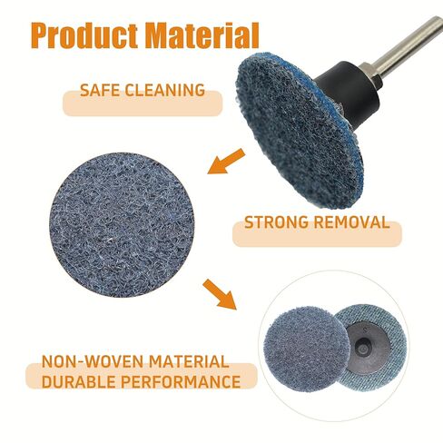 Merryland 25 Pack Surface Conditioning Disc 2 inch Mixed Quick Change Disc | 2inch Die Grinder, Sanding Disc Nylon Non-Woven Disc Paint Rust Metal Steel Iron Universal, DGTAA25C4 in Saudi Arabia