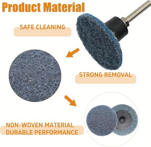Merryland 25 Pack Surface Conditioning Disc 2 inch Mixed Quick Change Disc | 2inch Die Grinder, Sanding Disc Nylon Non-Woven Disc Paint Rust Metal Steel Iron Universal, DGTAA25C4 in Saudi Arabia