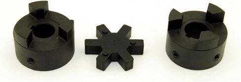1/2inches to 1inches L095 Flexible 3-Piece L-Jaw Coupling Coupler Set & Rubber Spider in Saudi Arabia