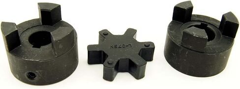 7/16" to 1" L075 Flexible 3-Piece L-Jaw Coupling Coupler Set & NBR Rubber Spider in Saudi Arabia