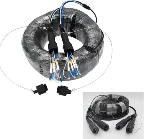 100m 2/4/6/8 النوى في الهواء الطلق patchcord singlemode مدرعة LC SC FC A SM LSZH TPU المقاومة للماء الألياف البصرية الموسع 4C6C8C (4 النوى TPU LC-LC) in Saudi Arabia