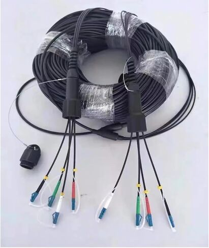 100m 2/4/6/8 النوى في الهواء الطلق patchcord singlemode مدرعة LC SC FC A SM LSZH TPU المقاومة للماء الألياف البصرية الموسع 4C6C8C (4 النوى TPU LC-LC) in Saudi Arabia