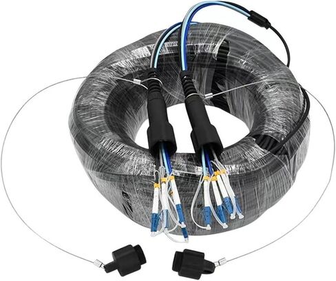 100m 2/4/6/8 النوى في الهواء الطلق patchcord singlemode مدرعة LC SC FC A SM LSZH TPU المقاومة للماء الألياف البصرية الموسع 4C6C8C (4 النوى TPU LC-LC) in Saudi Arabia