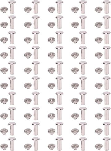 ZJchao Stainless Steel Rivet Stud Set 6x16x11mm M5 50 Pairs for Leather Craft Albums Scrapbooks Boost Structural Support in Saudi Arabia