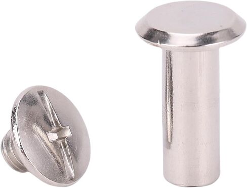 ZJchao Stainless Steel Rivet Stud Set 6x16x11mm M5 50 Pairs for Leather Craft Albums Scrapbooks Boost Structural Support in Saudi Arabia