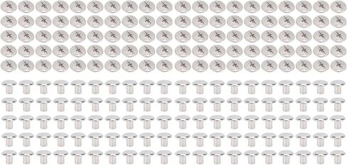 Metal Rivet Stud Set,100 Pair 0.16x0.2x0.33in Stainless Steel Rivet and Screw Kit for Fastening and Decoration,Constructed from Alloy in Saudi Arabia