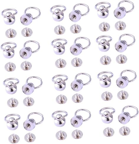 LIFKOME 30pcs Brass Rivet Studs for Leathercraft Mini Rotatable Fasteners Sturdy Accessories for Bags Belts and Craft Projects in Saudi Arabia
