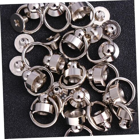 LIFKOME 30pcs Brass Rivet Studs for Leathercraft Mini Rotatable Fasteners Sturdy Accessories for Bags Belts and Craft Projects in Saudi Arabia