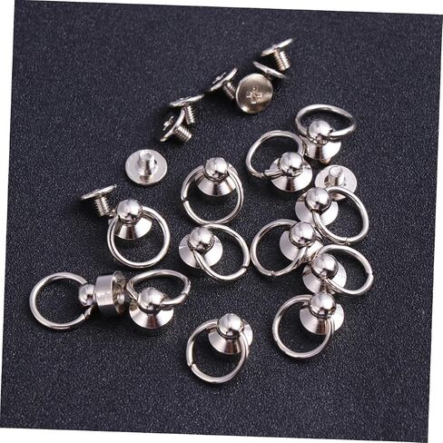 LIFKOME 30pcs Brass Rivet Studs for Leathercraft Mini Rotatable Fasteners Sturdy Accessories for Bags Belts and Craft Projects in Saudi Arabia