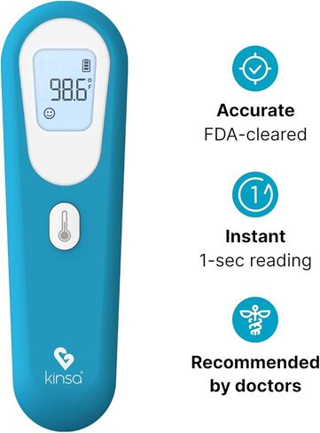 ميزان الحرارة الرقمي الذكي Kinsa QuickCare - تم ترخيص مقياس الحرارة الطبي من إدارة الغذاء والدواء الأمريكية in Kuwait