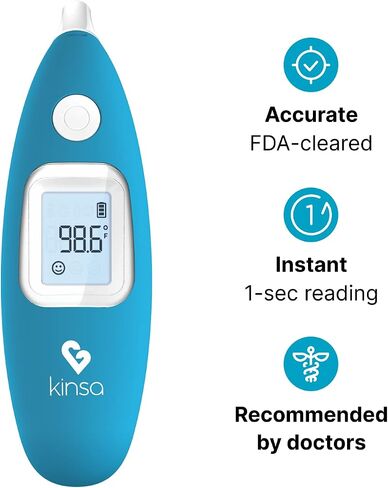 ميزان الحرارة الرقمي الذكي Kinsa QuickCare - تم ترخيص مقياس الحرارة الطبي من إدارة الغذاء والدواء الأمريكية in Kuwait