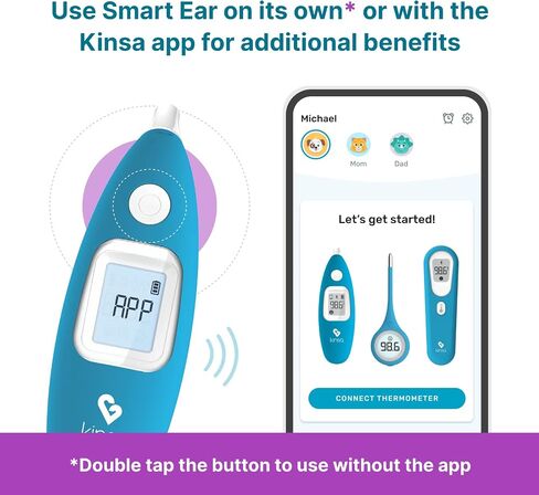 ميزان الحرارة الرقمي الذكي Kinsa QuickCare - تم ترخيص مقياس الحرارة الطبي من إدارة الغذاء والدواء الأمريكية in Kuwait