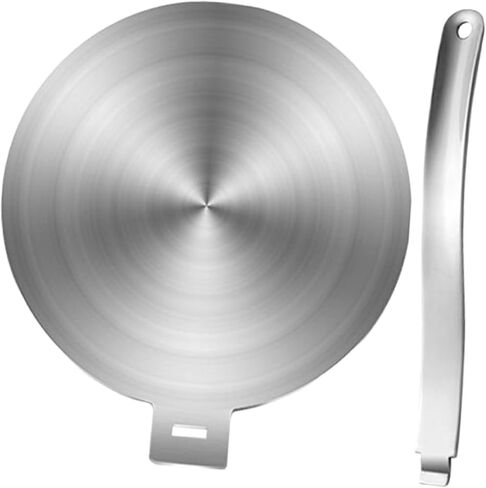 صفيحة تحريض من الفولاذ المقاوم للصدأ لوحة حرارة الناشر لموقد الغاز ولوحة طبخ الطبخ الحثية مقبض مقبض مقبض المطبخ ملحقات المطبخ 12 بوصة قطرها 12 بوصة in Kuwait