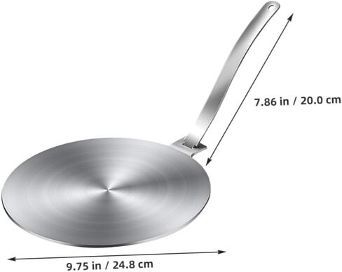 صفيحة تحريض من الفولاذ المقاوم للصدأ لوحة حرارة الناشر لموقد الغاز ولوحة طبخ الطبخ الحثية مقبض مقبض مقبض المطبخ ملحقات المطبخ 12 بوصة قطرها 12 بوصة in Kuwait