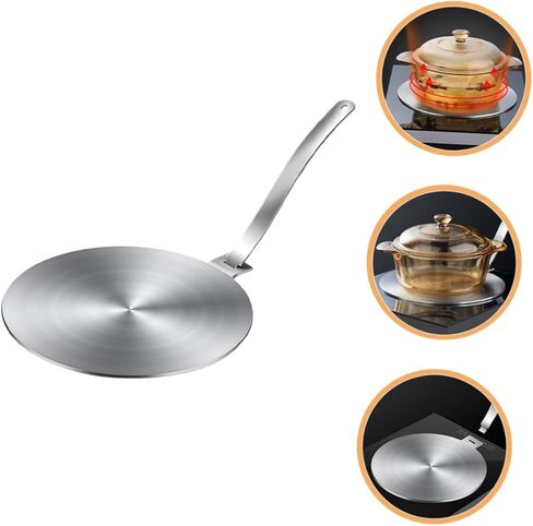 صفيحة تحريض من الفولاذ المقاوم للصدأ لوحة حرارة الناشر لموقد الغاز ولوحة طبخ الطبخ الحثية مقبض مقبض مقبض المطبخ ملحقات المطبخ 12 بوصة قطرها 12 بوصة in Kuwait