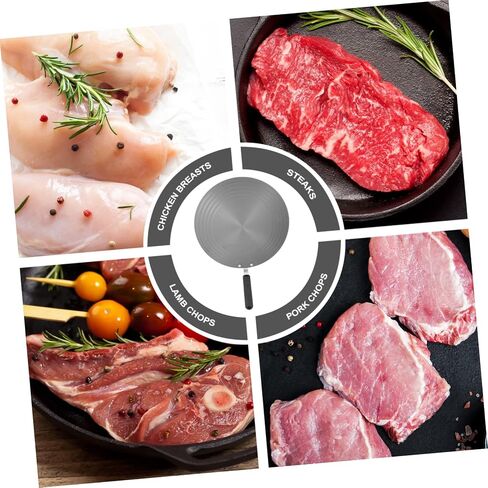 PRETYZOOM Defrosting Tray with Handle Multipurpose Thermal Guide Plate for Cooking and Fast Thawing Non-slip Design Suitable for Various Pots Black in Saudi Arabia