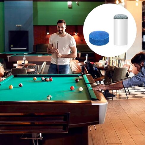 20 PCS Slip on Pool Cue Tips و 20 pcs pools leather pools blue tip 0.47 inch billiard arge tip pool stick stips stips for billiard pools counes issories in Kuwait