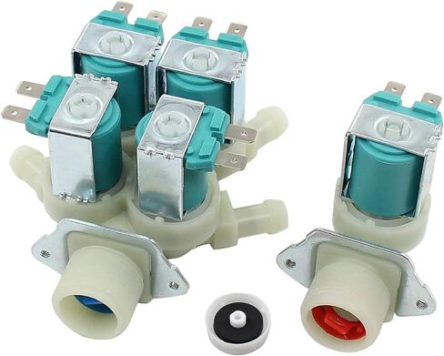 DC62-00214M DC62-30314K Washer Cold and Hot Water Inlet Solenoid Valve for Samsung WF56H9100AV/A2, WF457ARGSWR/AA, WF42H5600AP/A2, WF56H9100AW/A2, WF455ARGSGR/AA, WF45H6300AG/A2 in Saudi Arabia