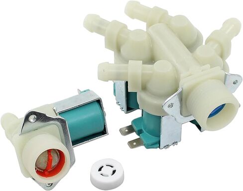 DC62-00214M DC62-30314K Washer Cold and Hot Water Inlet Solenoid Valve for Samsung WF56H9100AV/A2, WF457ARGSWR/AA, WF42H5600AP/A2, WF56H9100AW/A2, WF455ARGSGR/AA, WF45H6300AG/A2 in Saudi Arabia