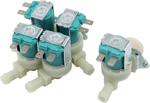 DC62-00214M DC62-30314K Washer Cold and Hot Water Inlet Solenoid Valve for Samsung WF56H9100AV/A2, WF457ARGSWR/AA, WF42H5600AP/A2, WF56H9100AW/A2, WF455ARGSGR/AA, WF45H6300AG/A2 in Saudi Arabia