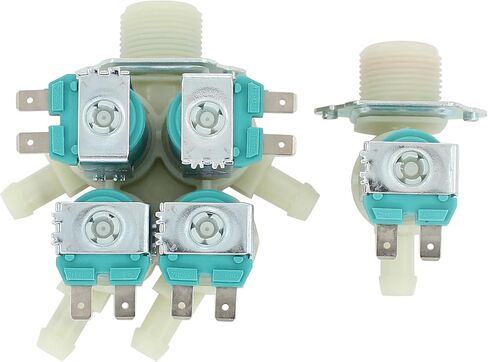 DC62-00214M DC62-30314K Washer Cold and Hot Water Inlet Solenoid Valve for Samsung WF56H9100AV/A2, WF457ARGSWR/AA, WF42H5600AP/A2, WF56H9100AW/A2, WF455ARGSGR/AA, WF45H6300AG/A2 in Saudi Arabia