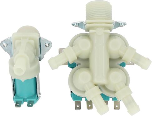 DC62-00214M DC62-30314K Washer Cold and Hot Water Inlet Solenoid Valve for Samsung WF56H9100AV/A2, WF457ARGSWR/AA, WF42H5600AP/A2, WF56H9100AW/A2, WF455ARGSGR/AA, WF45H6300AG/A2 in Saudi Arabia