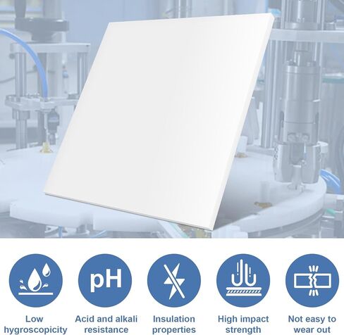 1 PCS HDPE ورقة 1/2 سميكة ， الحجم 12 "× 6" ， لوحة بلاستيكية من البولي إيثيلين عالية الكثافة لوحات بلاستيكية صلبة بلوك بلاستيك لمشاريع DIY التي تعمل على تصنيع يدوية ديكور المنزل (1 ، 12 × 6 × 1/2 ") in Saudi Arabia