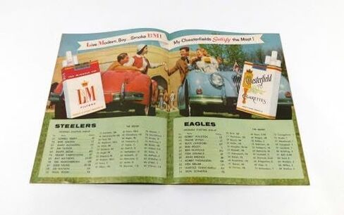 1956 Philadelphia Eagles at Pittsburgh Steelers NFL Football Program 10-14-56 - NFL Programs in Saudi Arabia