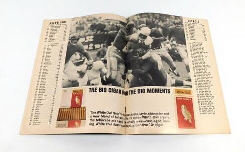 1964 Cleveland Browns at Detroit Lions NFL Football Program 8-28-64 - NFL Programs in Saudi Arabia