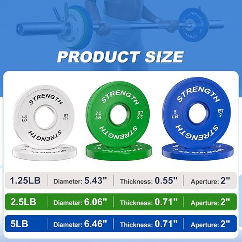 XDDIAS Rubber Weight Plates for Barbell, 2-Inch Olympic Grip Plate for Strength Training, Weightlifting and Bodybuilding in Home & Gym, Solid Cast Iron Weight Plates Pair and Sets in Kuwait