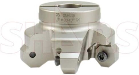 Shars 2.5" 45° Indexable Face Mill for ONHU 16 Cutting Edge Insert 404-2628W P[ in Saudi Arabia