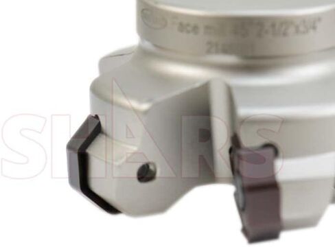 Shars 2.5" 45° Indexable Face Mill for ONHU 16 Cutting Edge Insert 404-2628W P[ in Saudi Arabia