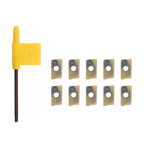 10pcs APMT1604 Carbide MT2-FMB22 Face Mill Holder + 400R-50-22 CNC Lather End Milling Cutter + Shank Indexable End Mill in Kuwait