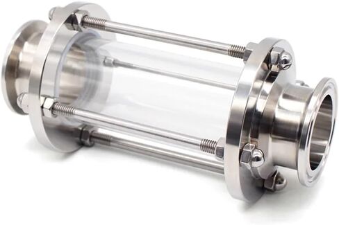 1 PC 1.5 "2" Tri مشبك مشهد زجاجي ديوبتر 50.5 مم 64 مم طائرة SS304 in Saudi Arabia