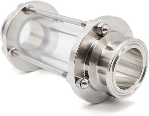 1 PC 1.5 "2" Tri مشبك مشهد زجاجي ديوبتر 50.5 مم 64 مم طائرة SS304 in Saudi Arabia