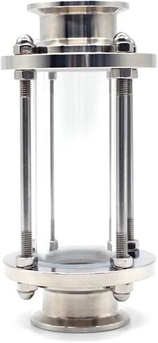 1 PC 1.5 "2" Tri مشبك مشهد زجاجي ديوبتر 50.5 مم 64 مم طائرة SS304 in Saudi Arabia