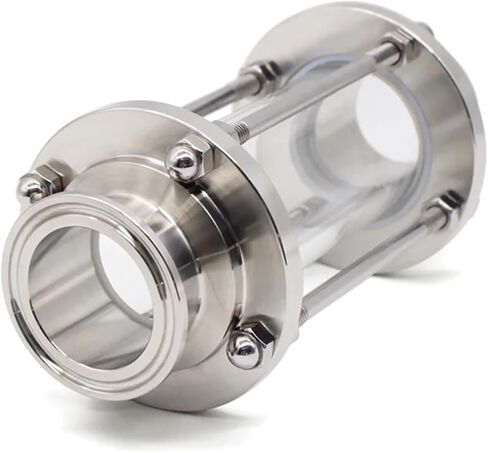 1 PC 1.5 "2" Tri مشبك مشهد زجاجي ديوبتر 50.5 مم 64 مم طائرة SS304 in Saudi Arabia