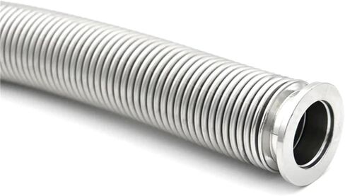 1pc KF16 KF25 KF40 KF50 BELLOWS VANCUM VACUUM مرنة مرنة 100-1000mm طول 304 الكشف عن تسرب الهيليوم الفولاذ المقاوم للصدأ (KF50،200 مم) in Saudi Arabia