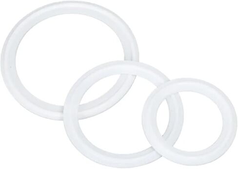 1PC TRI Clamp PTFE SEAL PTFE SEAL 1/2 "-6" Clamp Rubber Ring 2Packs 5Packs (K77.5x63.5mm ، 2 packs) in Saudi Arabia