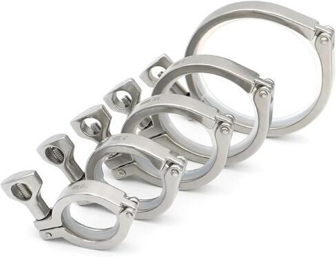 1.5 "2" 2.5 "3" 4 "Tri Clamp Clover 304 المقاوم للصدأ من الفولاذ المقاوم للصدأ ، 25.4/50.5/64/77.5/106/119mm ferrule homebrew (10 pcs ، 4inch x K119) in Saudi Arabia